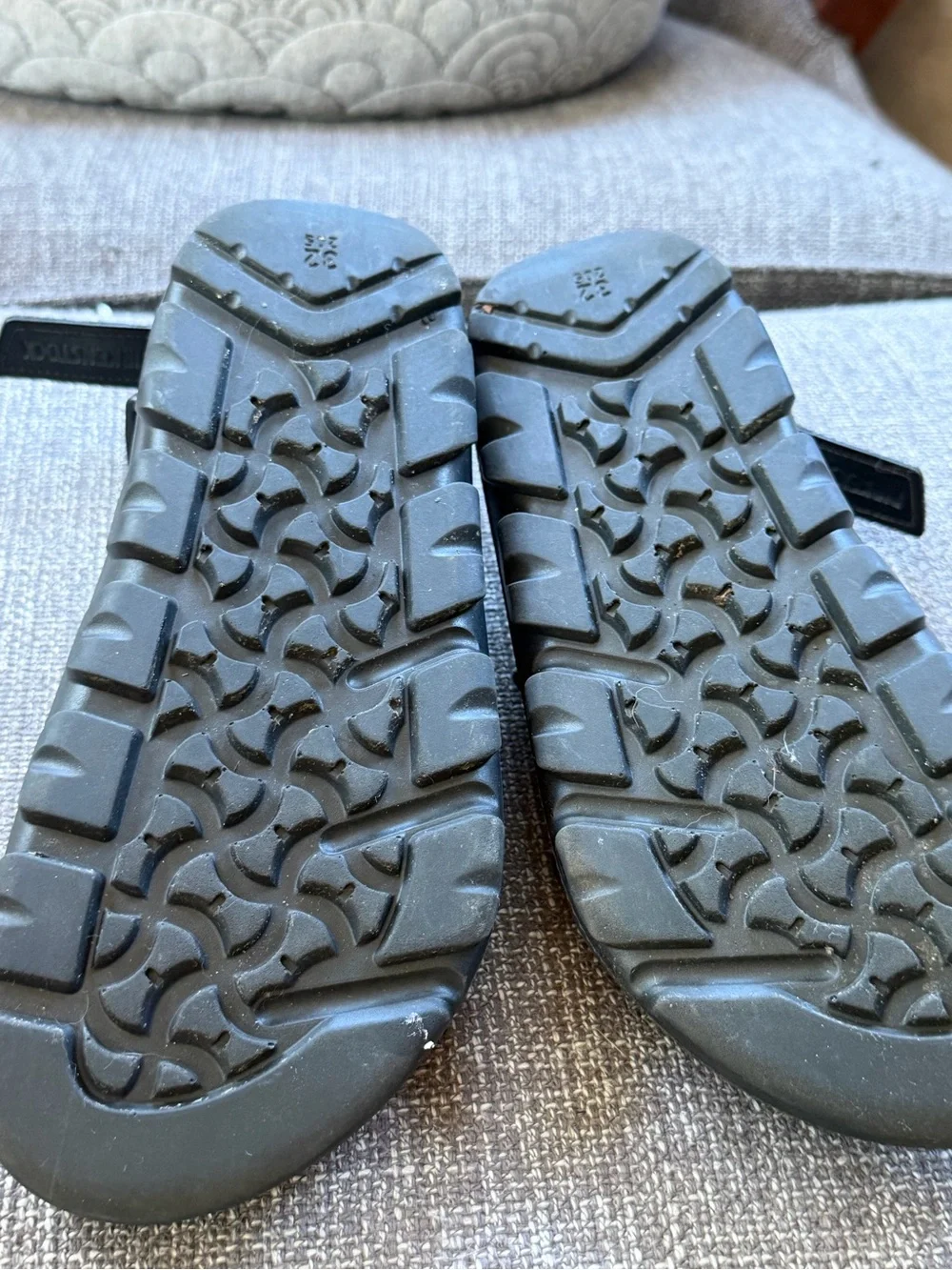 Kids Birkenstock Black Adjustable Sandals